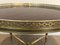 French Neoclassical Style Brass Round Coffee Table with Mahogany Veneer Top by Maison Jansen, 1940s, Image 6