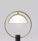 Square Brass Half in Circle Table Lamp 3