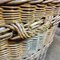 Large Industrial Factory Wicker Basket on Wheels, 1920s 5