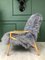 Grauer Vintage Sessel aus Schaffell von TON, 1960er 4