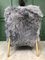 Vintage Grey Sheepskin Armchair from TON, 1960s 8