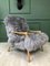 Vintage Grey Sheepskin Armchair from TON, 1960s, Image 1