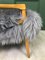 Vintage Grey Sheepskin Armchair from TON, 1960s, Image 11