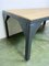 Table Basse Industrielle Noire, 1970s 2