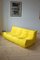 Vintage French Yellow Microfiber Togo Living Room Set by Michel Ducaroy for Ligne Roset, Set of 3 14