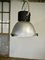 Lámpara de techo italiana industrial de aluminio y vidrio de Disano, años 80, Imagen 1