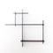 Phi-60 Small Shelving System in Black by Jordi Canudas for Delica 1