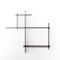 Phi-60 Small Shelving System in Black by Jordi Canudas for Delica, Image 1