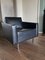 Modernist Black and Chrome Lounge Chair, 1950s 8