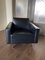 Fauteuil Moderniste Noir et Chrome, 1950s 7