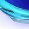 Mid-Century Oval Blue Glass Bowl, 1970s, Image 7