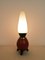 German Ceramic Table Lamp with Glass Shade, 1950s 7