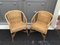 Vintage Rattan Armchairs, 1950s, Set of 2 1