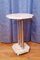Art Deco Chrome and Marble Pedestal Table, 1930s, Image 8