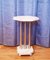 Art Deco Chrome and Marble Pedestal Table, 1930s, Image 1