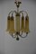 Art Deco Lacquered Brass Chandelier, 1920s 13