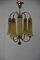 Art Deco Lacquered Brass Chandelier, 1920s, Image 13