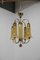 Art Deco Lacquered Brass Chandelier, 1920s, Image 3