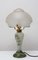 Lámpara de mesa Art Déco de vidrio, Bohemia, años 30, Imagen 4
