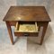 Antique Rustic Pine Table with Drawer, 1900s 4