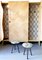 Mobiletto da ingresso Mid-Century con sgabelli nello stile di Osvaldo Borsani, anni '50, set di 3, Immagine 1