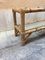 Vintage Low and Long Bamboo Coffee Table 2 Transparent Glass Tops, Image 3