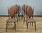 Vinyl & Steel Dining Chairs by Umberto Mascagni, 1950s, Set of 6 10