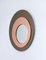 Round Wall Mirror with Bronze and Rose Mirrored Frame from Rimadesio, 1970s, Image 1