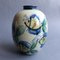 Vase Peint à la Main en Céramique par V.Heintz, 1950s 1