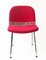 Gewellter Stuhl aus rosafarbener Wolle, 1960er 4