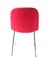 Gewellter Stuhl aus rosafarbener Wolle, 1960er 3