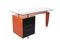 Desk in Black and Orange Lacquered Wood, 1950s, Image 1