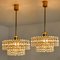Gold-Plated Crystal Glass Chandeliers from Kinkeldey, 1970s, Set of 2, Image 2