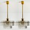 Gold-Plated Crystal Glass Chandeliers from Kinkeldey, 1970s, Set of 2, Image 9