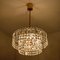 Gold-Plated Crystal Glass Chandeliers from Kinkeldey, 1970s, Set of 2, Image 4