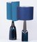 Table Lamp with Silk Lampshade from Soholm Pottery, 1960s 12