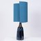 Table Lamp with Silk Lampshade from Soholm Pottery, 1960s 2