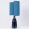 Table Lamp with Silk Lampshade from Soholm Pottery, 1960s 10