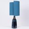 Table Lamp with Silk Lampshade from Soholm Pottery, 1960s, Image 10