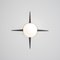 Cross Solare Collection Chrome Lucid Ceiling or Wall Lamp from Design for Macha 1