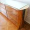 Vintage Mirror Glass & Gold Metal Sideboard with 9 Drawers from Ello, Image 5