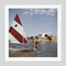 Bettina Graziani Oversize C Print Framed in White by Slim Aarons 1