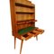 Mid-Century Modern Maple Wood Desk with Bookcase in the style of Ico Parisi, 1950s 2