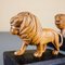 Handmade Wooden Lion Bookends, 1920s, Set of 2, Image 7