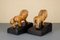 Handmade Wooden Lion Bookends, 1920s, Set of 2 6