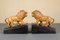 Handmade Wooden Lion Bookends, 1920s, Set of 2 1