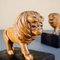 Fermalibri Lion in legno fatti a mano, anni '20, set di 2, Immagine 9