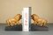 Handmade Wooden Lion Bookends, 1920s, Set of 2, Image 2