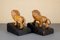 Serre-Livres Lion Fait Main en Bois, 1920s, Set de 2 5