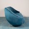 Blaues Vintage Samt Sofa & Sessel von Ico Luisa Parisi, 1950er, 3er Set 4